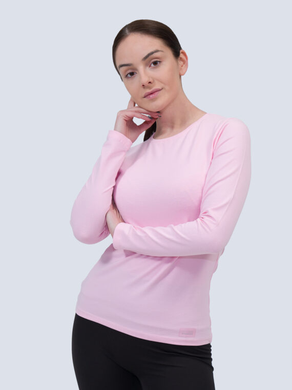 S-LINE Дамска блуза - Светло розов, 2XL