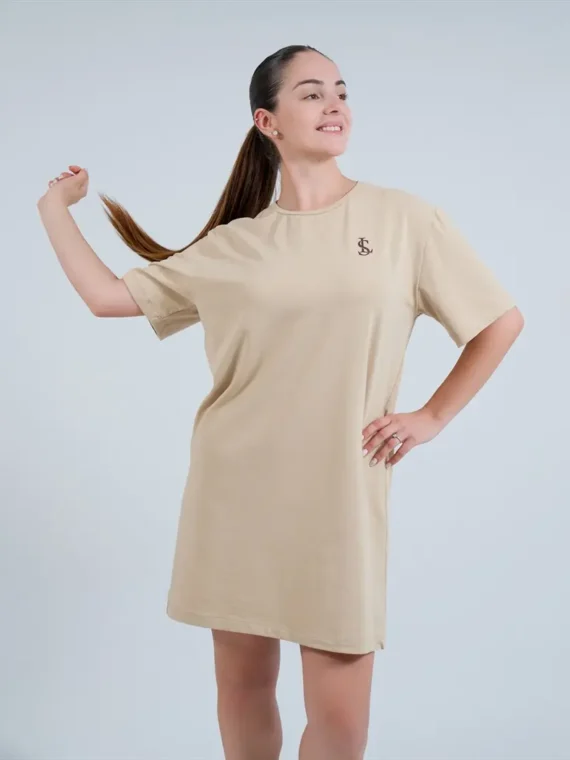 S-LINE ДАМСКА РОКЛЯ - Бежов, XS