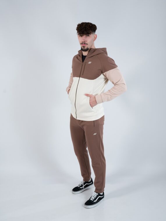 S-LINE МЪЖКИ ЕКИП - кафяв/екрю, S