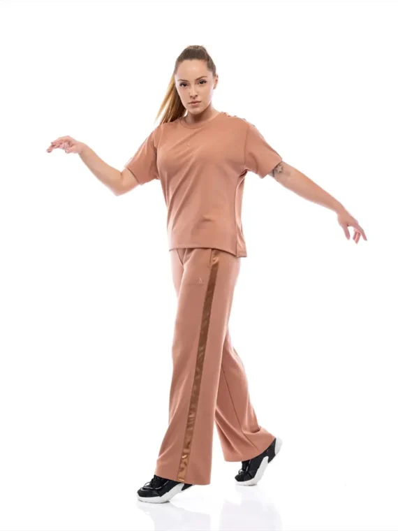 Дамски екип S-LINE SilkyStrip - Мока-мус, XL