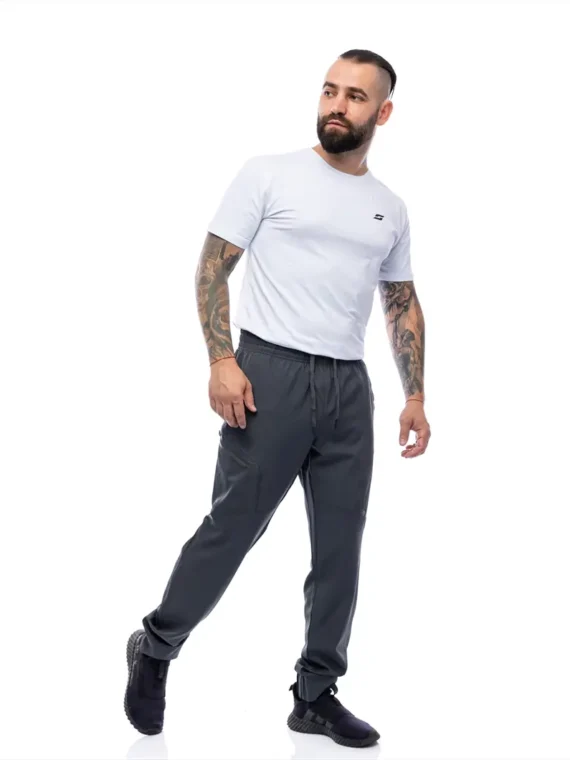 Мъжки спортен панталон S-LINE New Style - Тъмносив, 2XL