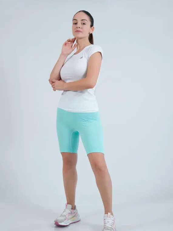 Дамски спортен къс клин S-LINE - Мента, XL