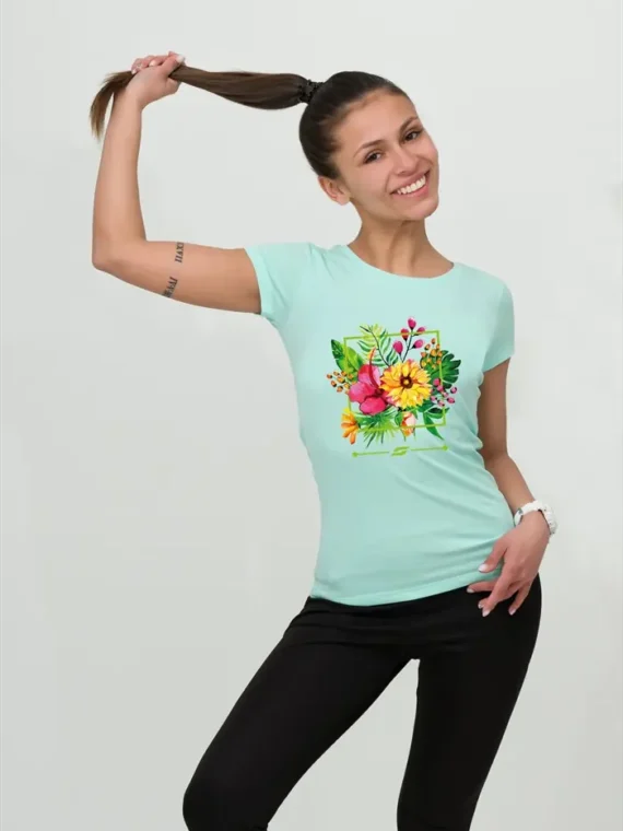 Дамска памучна тениска S-LINE - XL