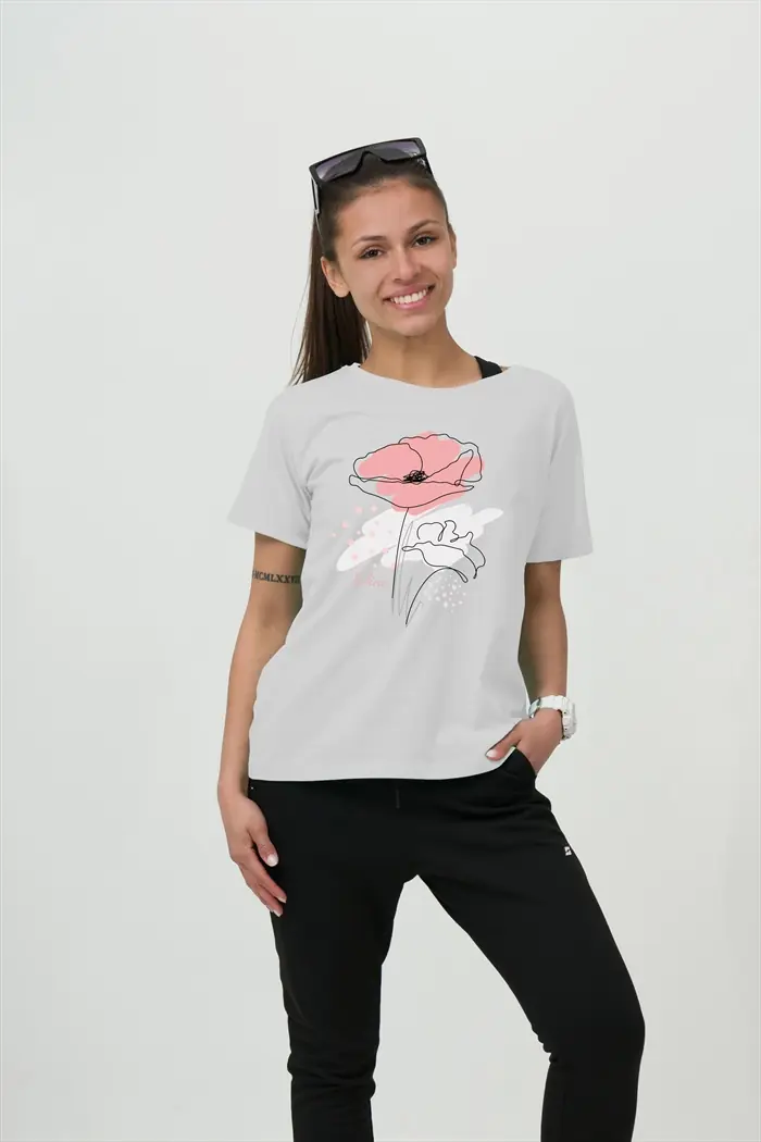 WhiteWomen_t-shirt-Rose