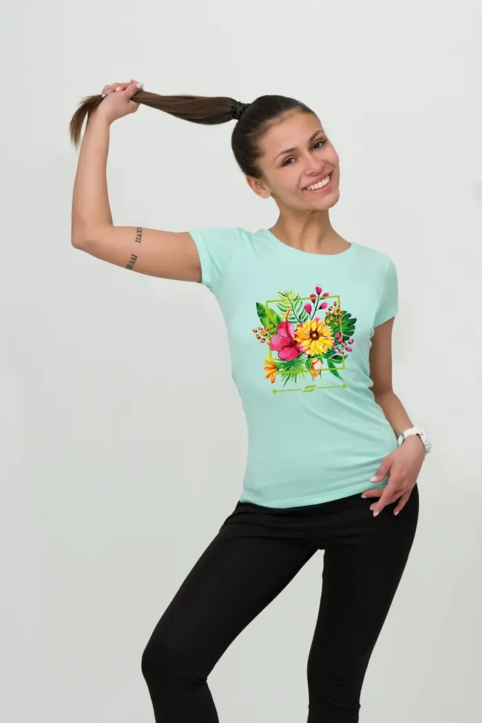 GreenWomen_t-shirt-Flowers-1